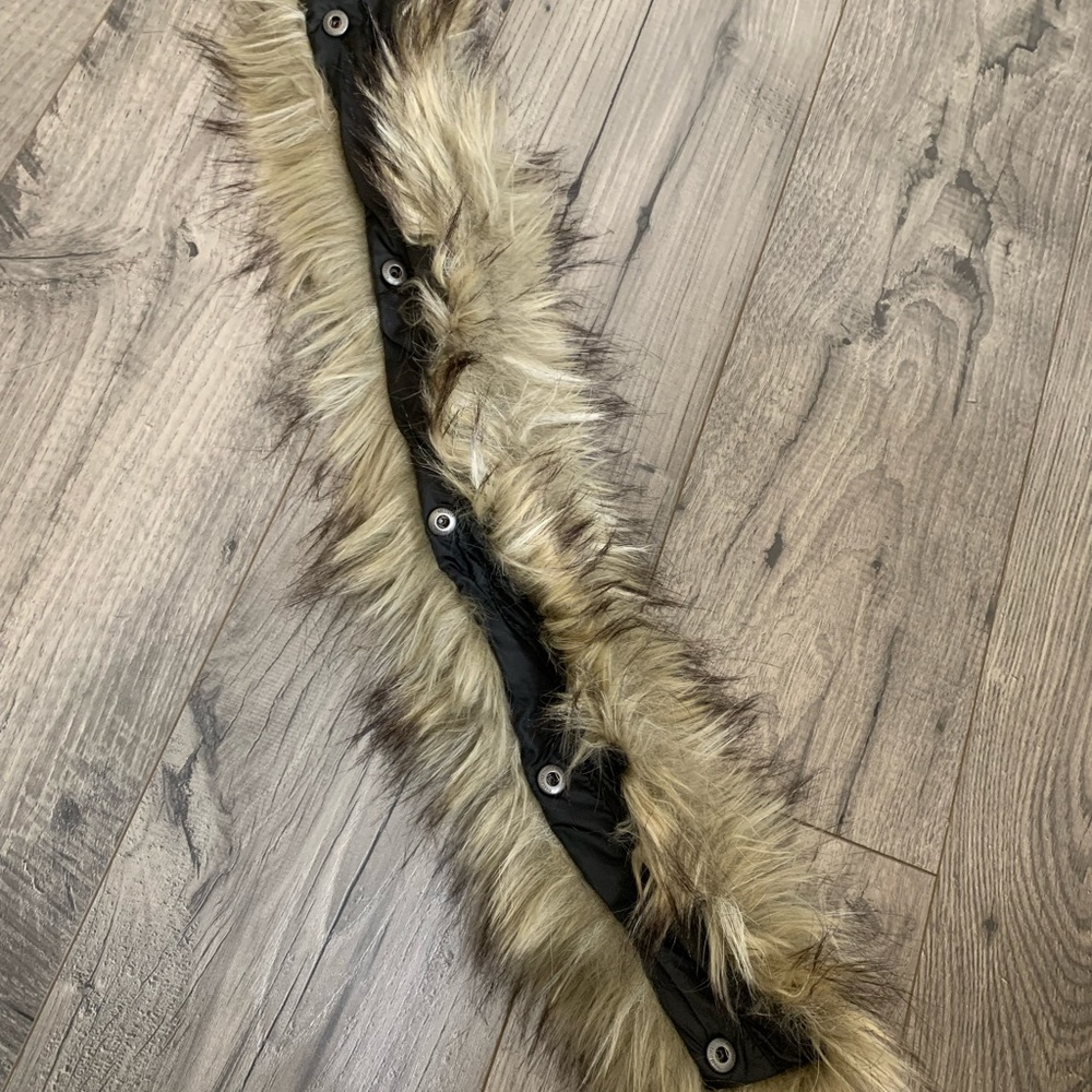 Faux fur trim for hood